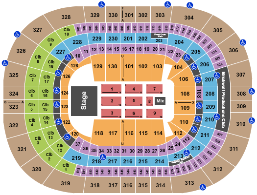 Amalie Arena Jingle Ball Seating Chart