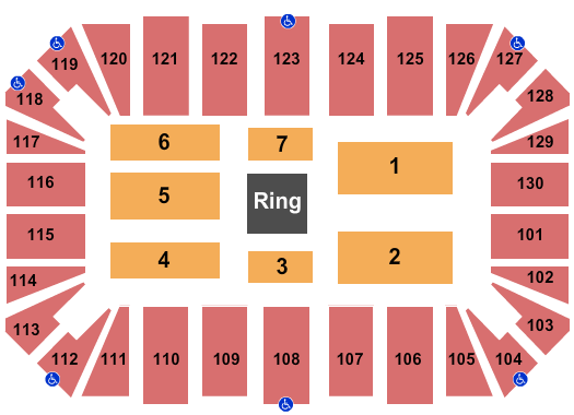 Amarillo Civic Center Wrestling Seating Chart