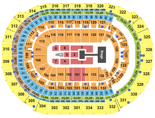 Amerant Bank Arena Kirk Franklin Seating Chart
