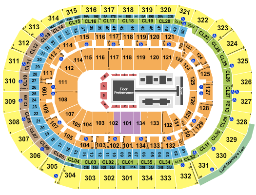 Amerant Bank Arena Gold Over America Tour Seating Chart