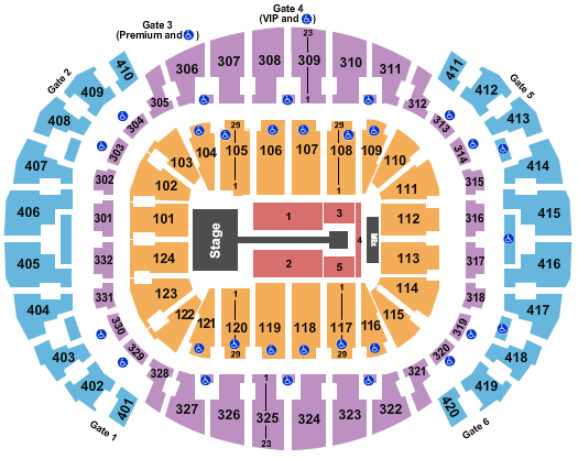 seating chart for FTX Arena - Anuel AA-2 - eventticketscenter.com