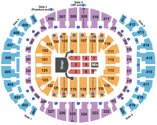 Kaseya Center Celine Dion2 Seating Chart