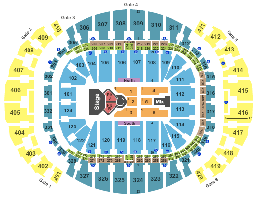 americanairlines arena seating chart - miami