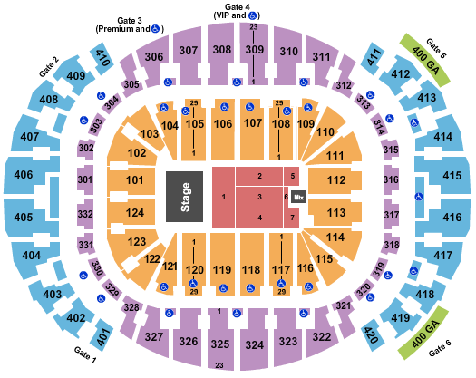 seating chart for FTX Arena - Marc Anthony 2 - eventticketscenter.com