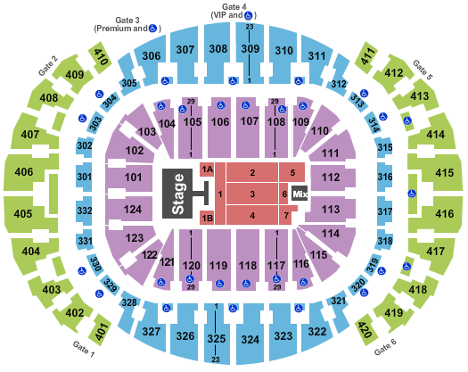 american airlines arena seating chart - miami