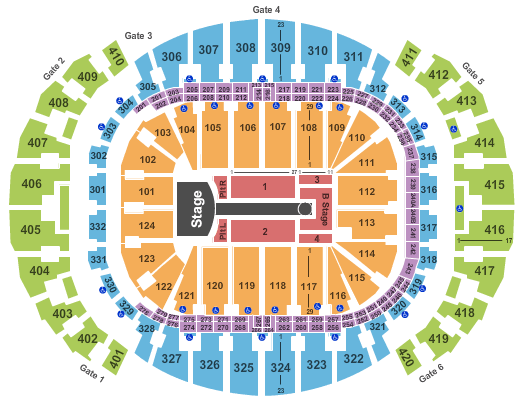 Kaseya Center Taylor Swift Seating Chart