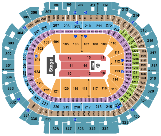 American Airlines Center Aventura Seating Chart