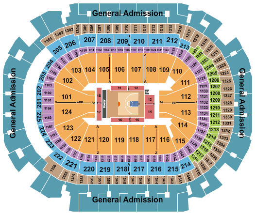 American Airlines Center BIG3 Seating Chart