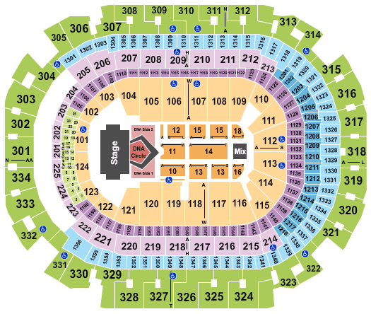 American Airlines Center Backstreet Boys Seating Chart