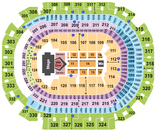 American Airlines Center Seating Chart Disney On Ice