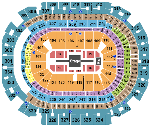 American Airlines Center Bad Bunny Seating Chart