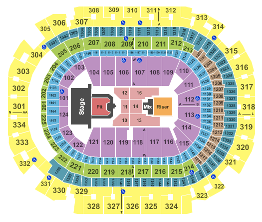 American Airlines Center Bad Boy Family Reunion Seating Chart