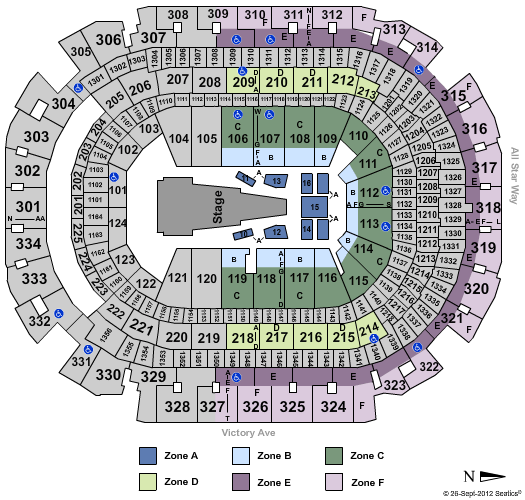 American Airlines Center Batman Live Zone Seating Chart