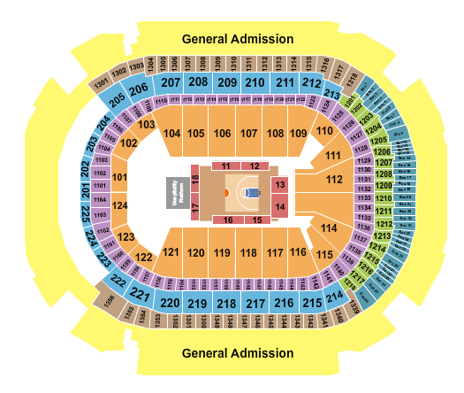 American Airlines Center BIG3 Seating Chart