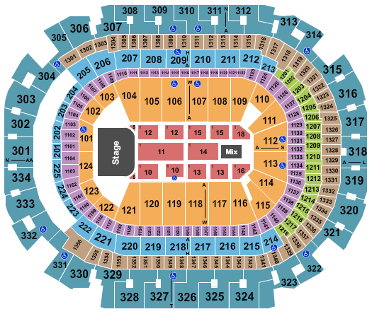 American Airlines Center Bon Jovi Seating Chart