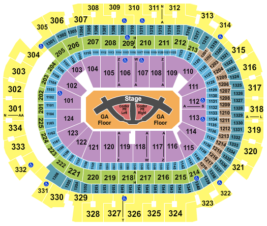 American Airlines Center Carrie Underwood Seating Chart