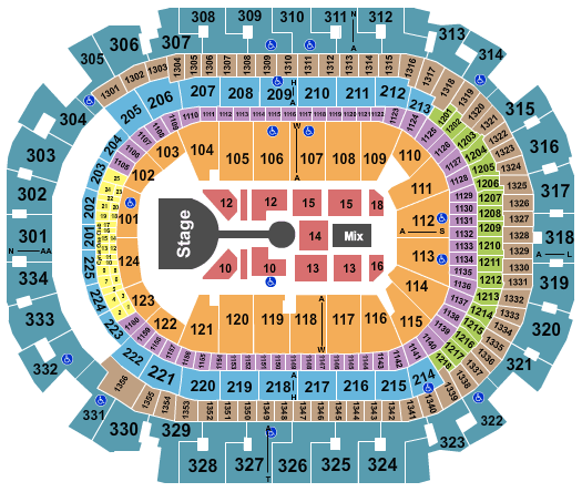 American Airlines Center Casting Crowns Seating Chart
