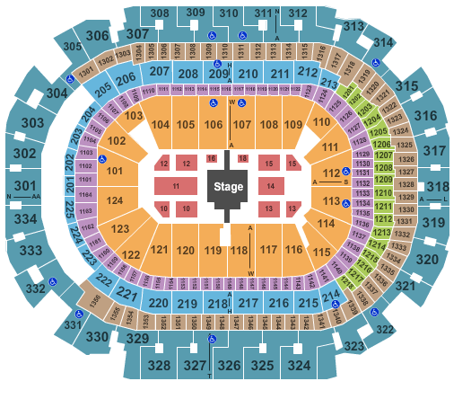 American Airlines Center Chris Brown Seating Chart