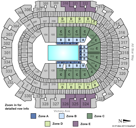 American Airlines Center Disney on Ice Zone Seating Chart