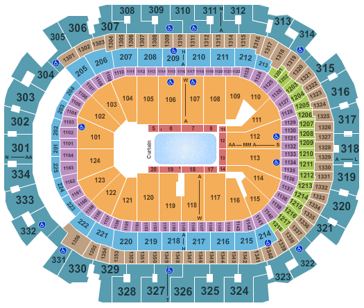 American Airlines Center Disney On Ice Seating Chart