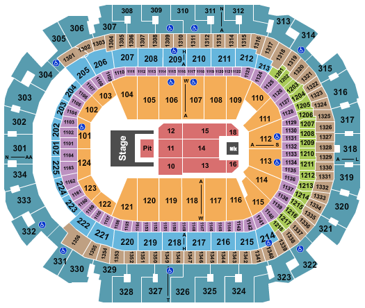 American Airlines Center Seating Chart