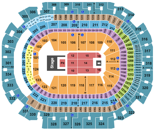 American Airlines Center Seating Chart