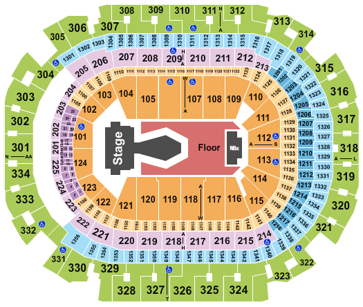 American Airlines Center ENHYPEN Seating Chart