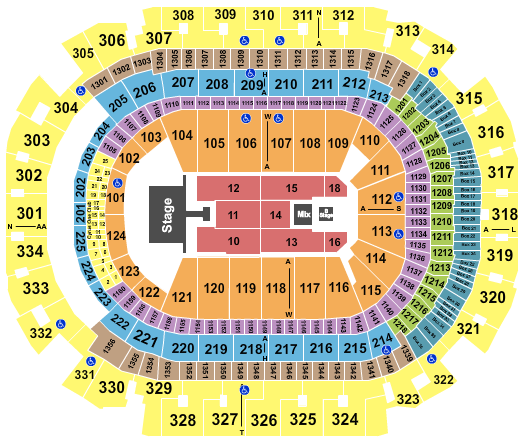 American Airlines Center Endstage 4 Seating Chart