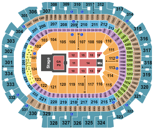 American Airlines Center Eric Church Seating Chart