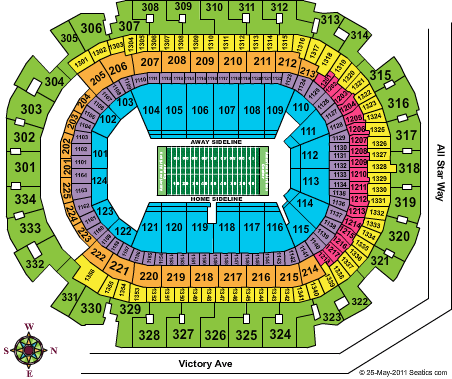 American Airlines Center Football Seating Chart