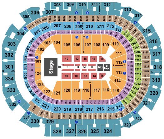 American Airlines Center Halsey Seating Chart