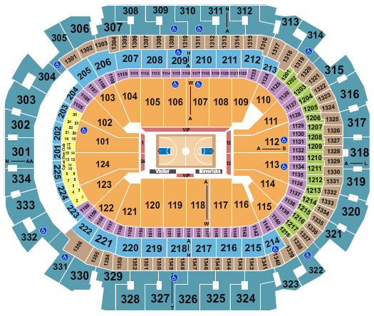 American Airlines Center Harlem Globetrotters Seating Chart