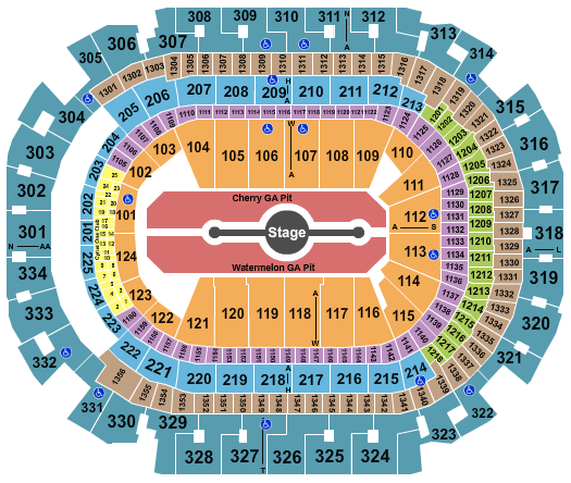 American Airlines Center Harry Styles Seating Chart