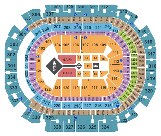 American Airlines Center Hillsong United Seating Chart