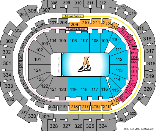 American Airlines Center Ice Shows Seating Chart