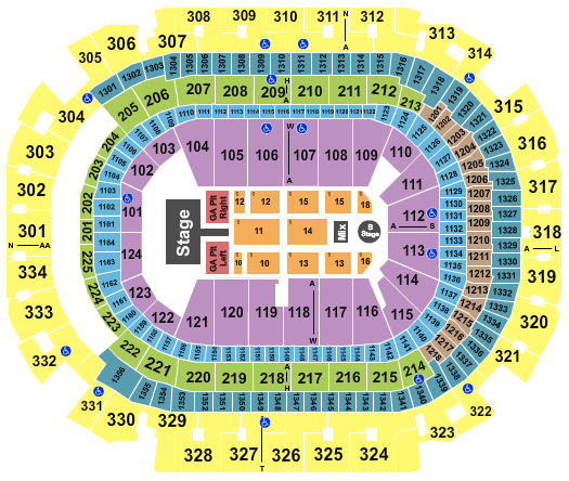 American Airlines Center Imagine Dragons Seating Chart