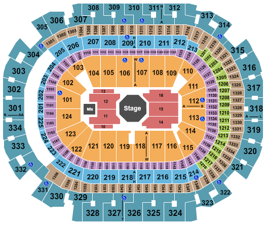 American Airlines Center Jay Z Seating Chart