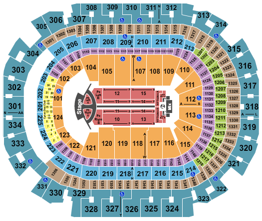 American Airlines Center Jonas Brothers Seating Chart