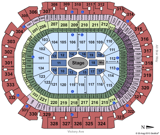 American Airlines Center Josh Groban Seating Chart