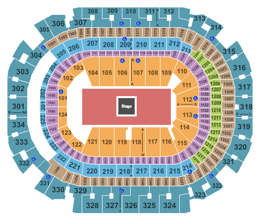 American Airlines Center Kanye West Seating Chart