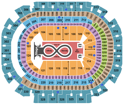 American Airlines Center Katy Perry Seating Chart