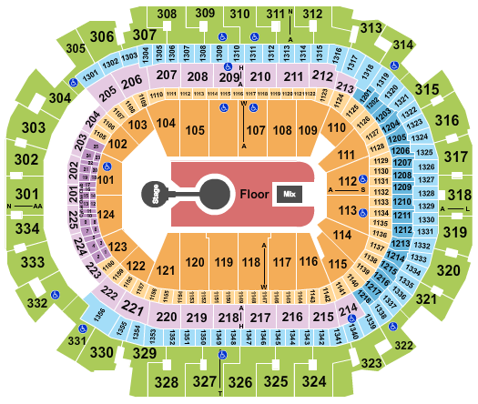 American Airlines Center Kid Cudi Seating Chart