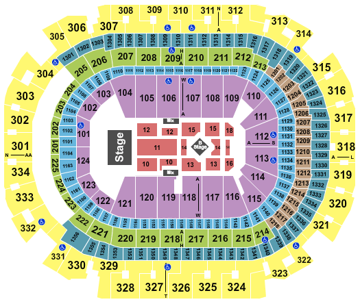American Airlines Center Lorde Seating Chart