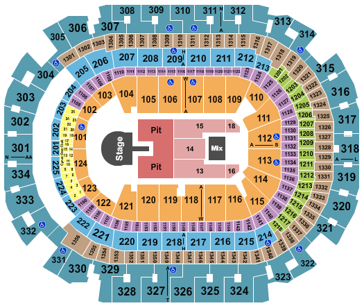 American Airlines Center Machine Gun Kelly Seating Chart