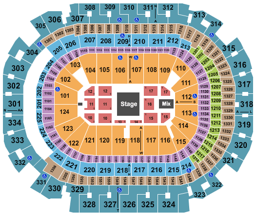 American Airlines Center Marc Anthony Seating Chart