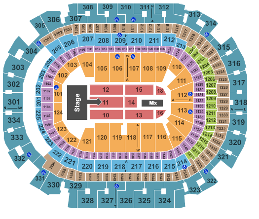 American Airlines Center Mary Blige Seating Chart