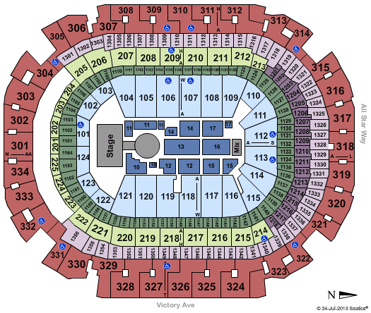 American Airlines Center Megafest Seating Chart