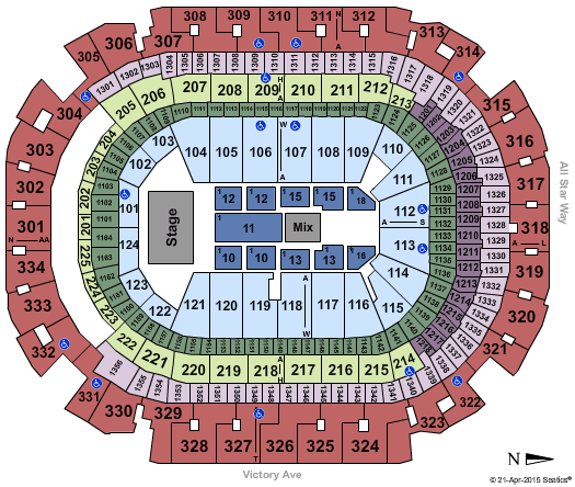 American Airlines Center Motley Crue Seating Chart