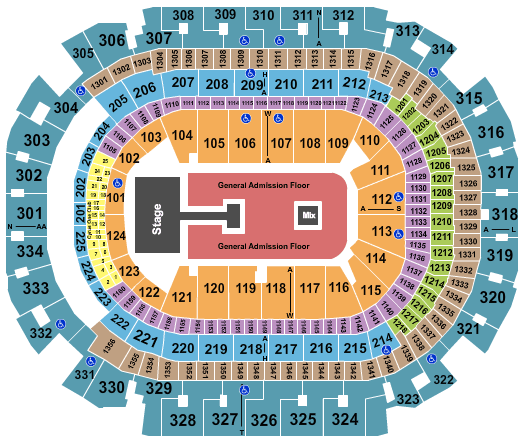 American Airlines Center Mumford And Sons Seating Chart