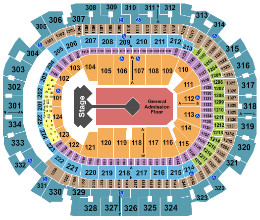 American Airlines Center Muse Seating Chart